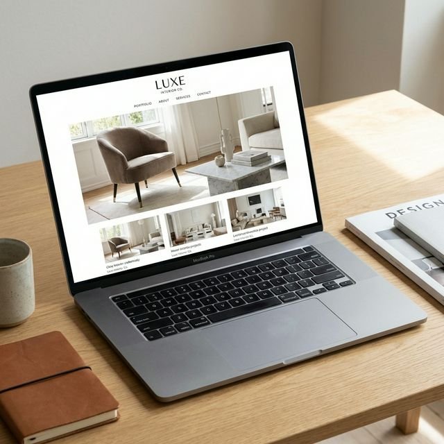 Luxe Interior Co. Website Mockup